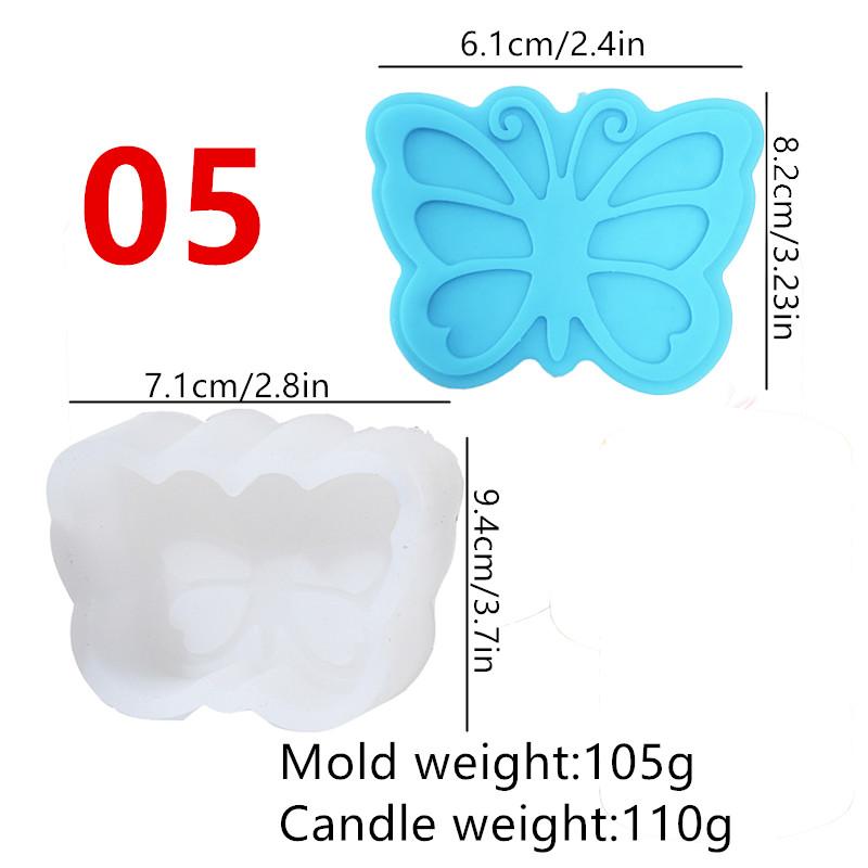 Butterfly Candle Silicone Mold DIY 3D Insect Craft Gift Ornament Silicone Mould Resin Candle Mold And Home Decoration
