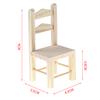 1:12 Dollhouse Furniture Miniature Wooden Kitchen Chair Kids Pretend Play Toy