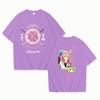 T-shirt Stampata Anime Calda Kanroji Mitsuri Moda Donna Manica Corta Street Casual Personalità Y2k T-shirt Estiva