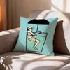 Flat Color Wall Art Jean JJullien MMinimalist   Pillow Case Pattern Printed Pillowcase For Living Room Sofa Cushion Cover