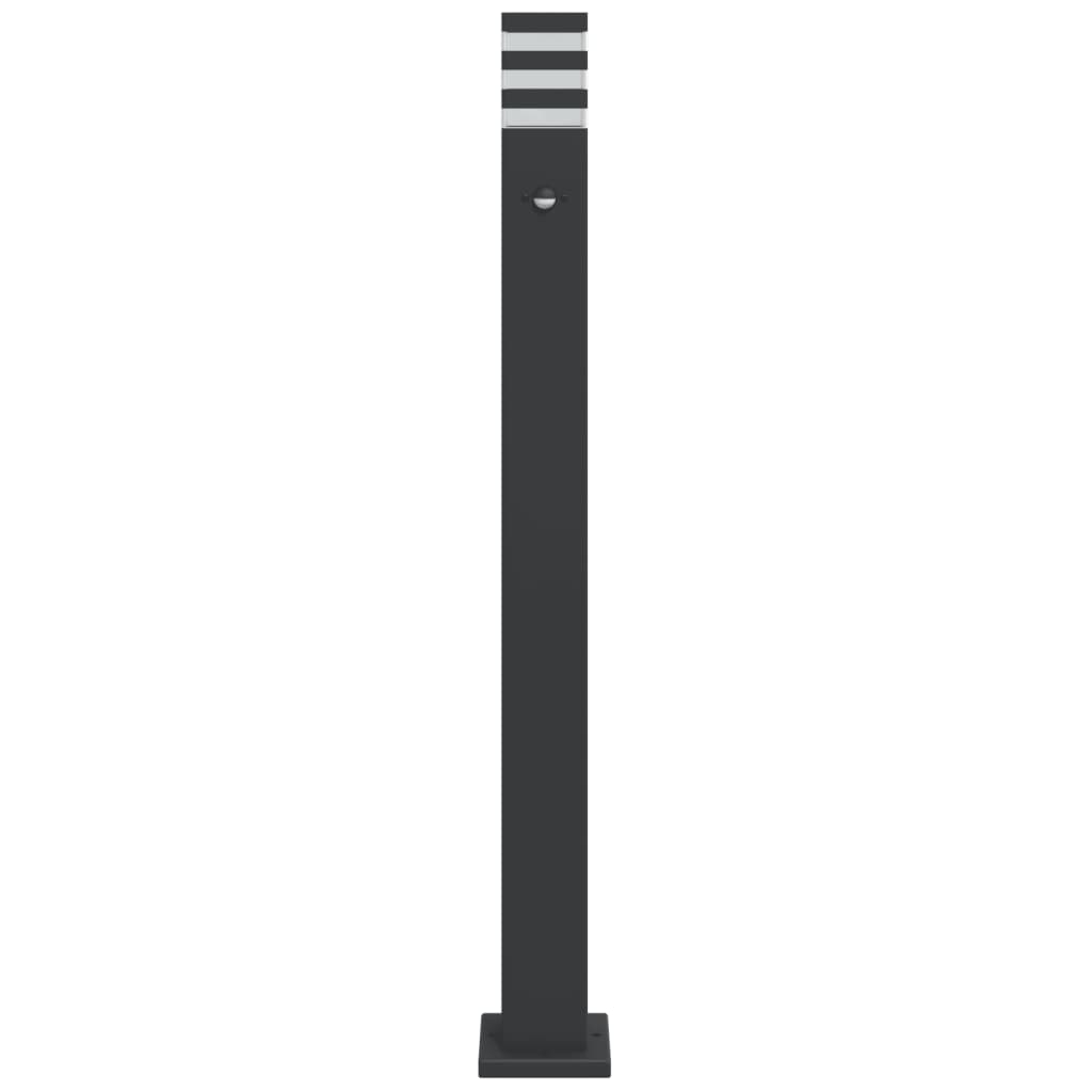Vidaxl Zewnętrzna Lampa Stojąca Z Czujnikiem, Czarna, 110 Cm
