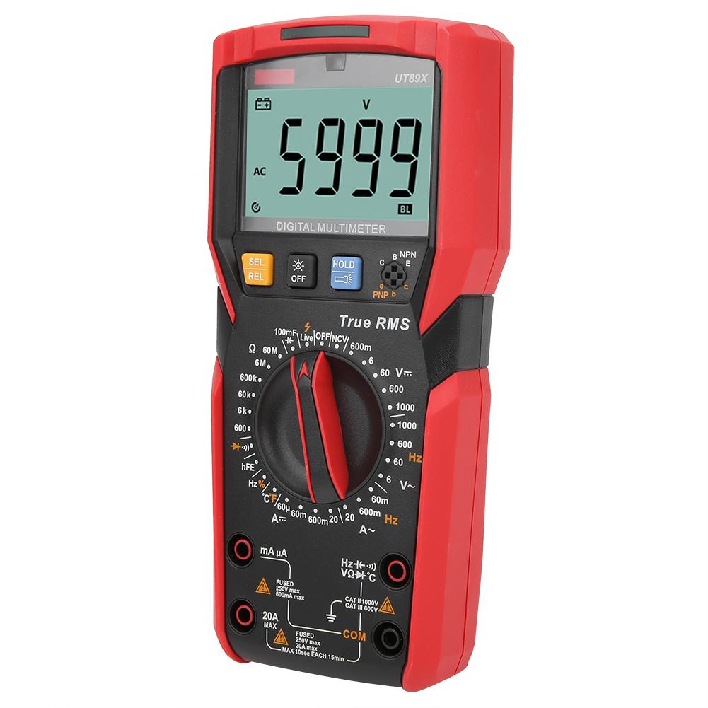 UT89X Digital Multimeter AC DC Voltage Current Resistance Capacitance NCV Tester Meter