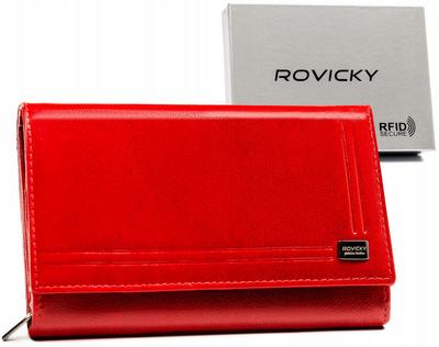 Large, Spacious Women's Wallet Made of Natural Leather - Rovicky