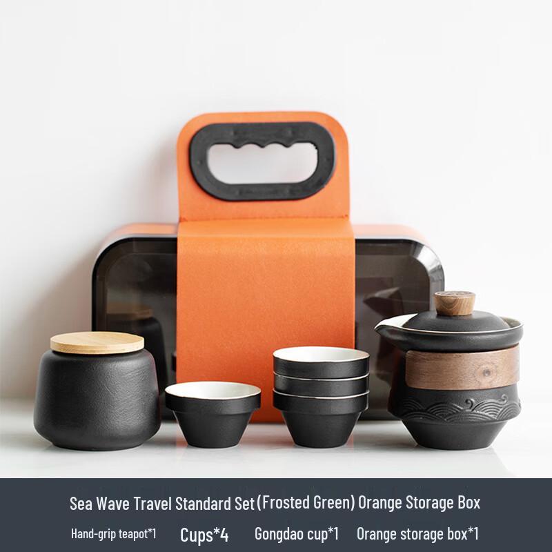 

Zhuijia Coarse Pottery Portable Travel Tea Set