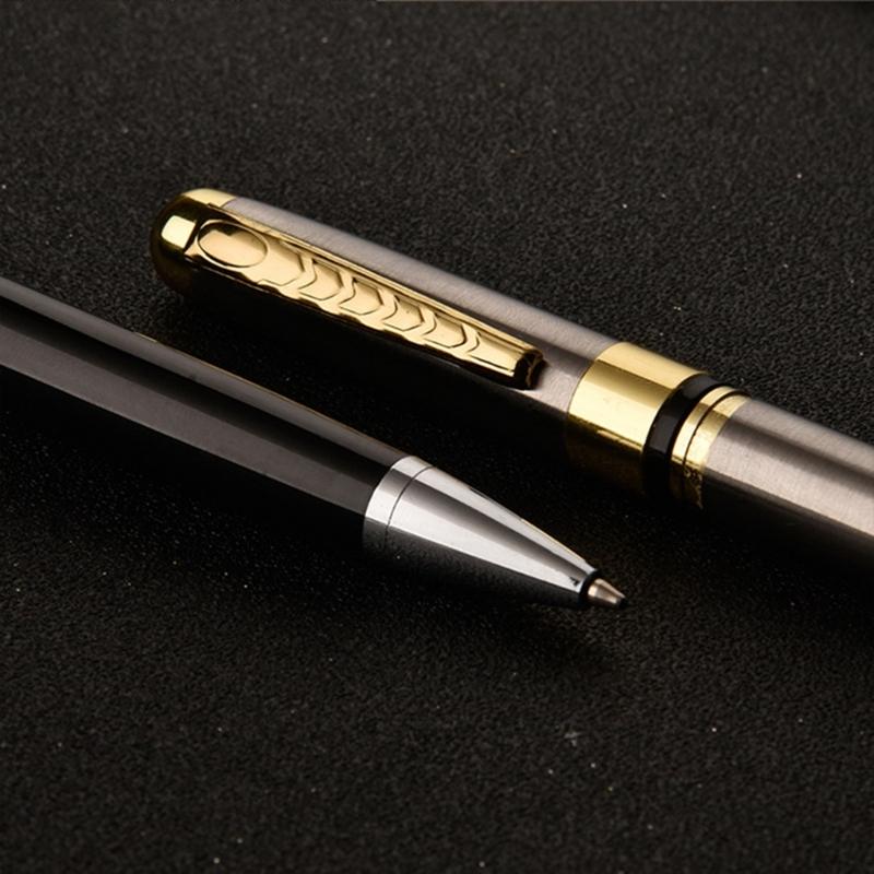 Smooth Writing Pen Metal Ballpoint Pen 1.0mm Rotate Ballpoint Pen Stationery Pen Business Pen for School Office