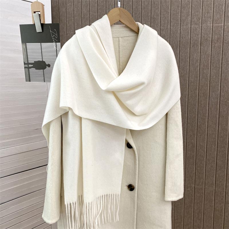 Fashion Solid Color  Women Scarf Winter Hijabs Tessale Tassels Long Lady Shawls Cashmere Like Pashmina Hijabs Scarves Wraps