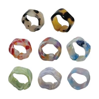 Finger Rings Fashionable Accessory Acrylic Opening Ring for Women Girls