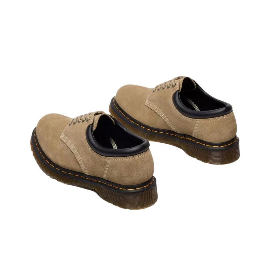 Dr. Martens 8053 Suede Fashion Lace-Up Low-Top Casual Shoes Unisex Casual Shoes Brown 41700200
