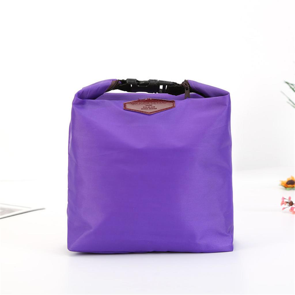 Borse termiche per il pranzo con cerniera, piccola borsa refrigerante impermeabile in nylon, borsa per la conservazione degli alimenti per ufficio, scuola, picnic