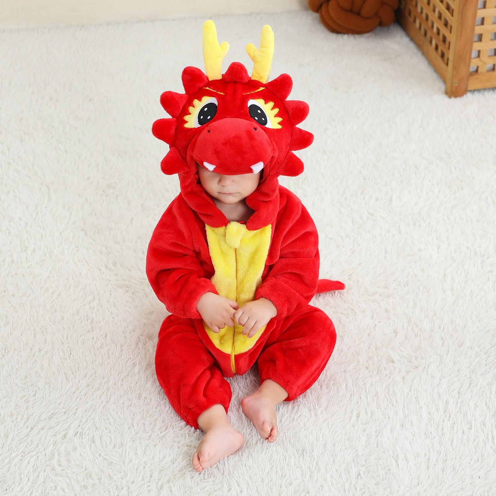 

Пижама с рисунком из мультфильмов для детей, вся и зимняя домашняя одежда с животными, детская фланелевая одежда для ползания 90