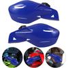 2pcs Motorcycle Hand Guards Wind Deflectors Blue Handlebar Protector Anti-Fall Windshield for Dirt Bikes ATV Compatible Easy Install