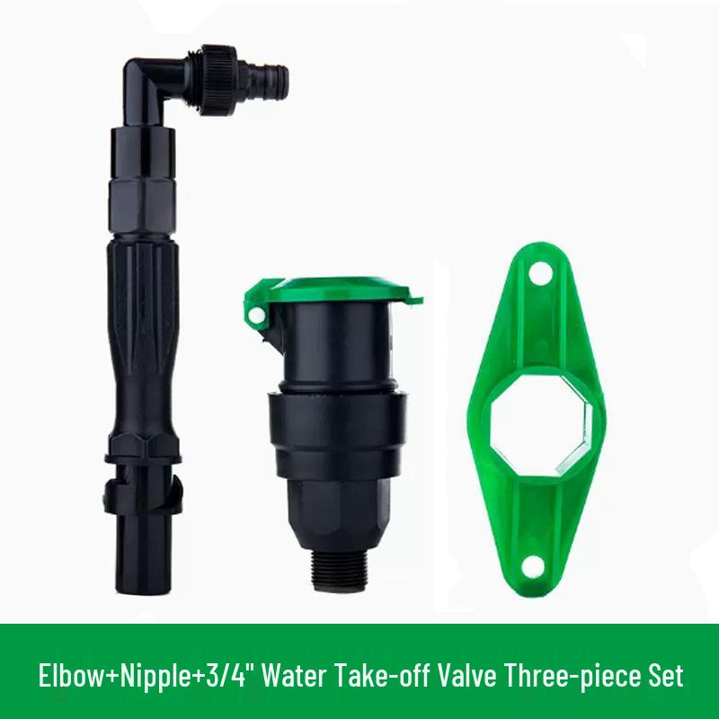 6-Point Lawn Water Valve with 1-Inch Connector for Quick Landscaping