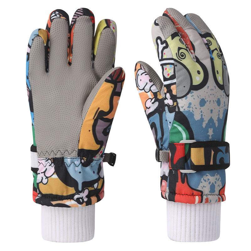 Kids Ski Gloves, Breathable Waterproof Kids Gloves Winter, Cold Weather Warm Snow Gloves for Cold Weather Outdoor Child Boys Girls