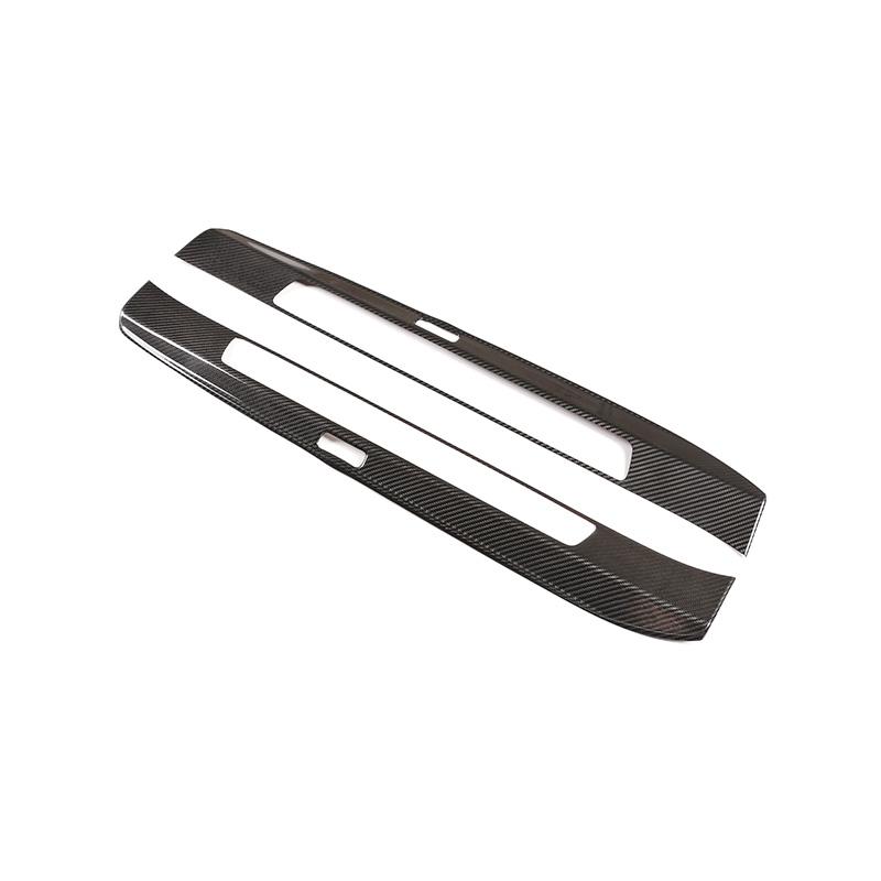 For Porsche 911 992 2019-2026 Real Carbon Fiber Outer Door Sill Dedicated Welcome Pedal Cover Scuff Plate Interior Accessories