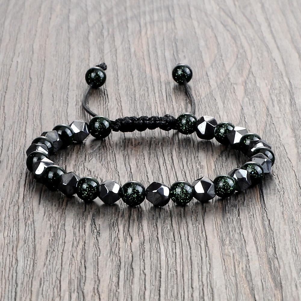 גברים חרוזי המטיט לא סדירים צמיד קסם נשים 4 6 8 מ"מ טבעי לבה טייגר עין חרוז זוג צמיד אופנה תכשיטי ידידות