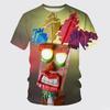 3D Printed Kids Summer Fashion Casual Game T-shirt Top Cartoon Boy Round Neck Short Sleeve T-shirt Girl Tees Top