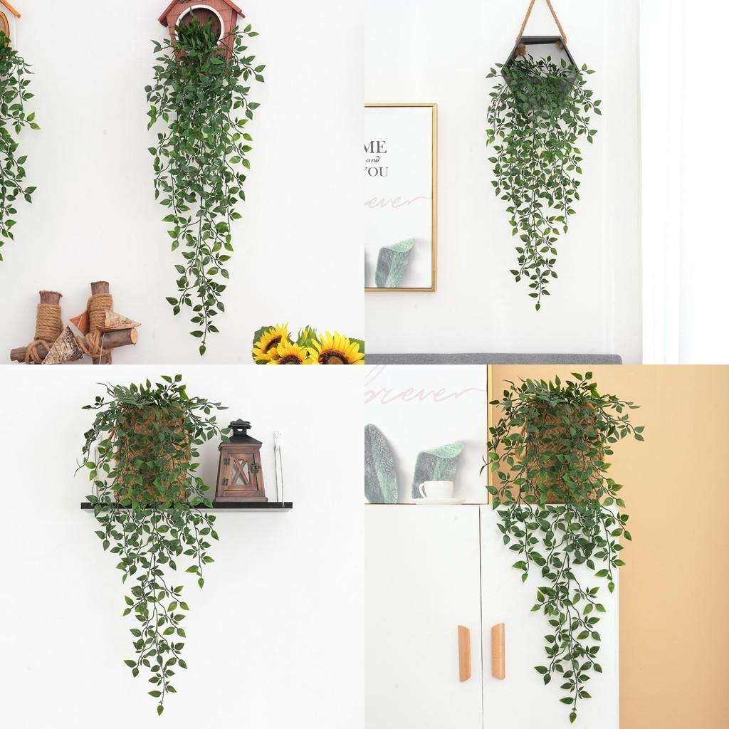 Epipremnum Faux Aureum Plant Wall Hanging Durable Material Interior Decor