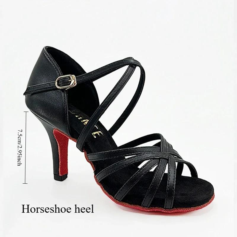 

Профессиональная обувь для латиноамериканских танцев для женщин из лакированной кожи и на шпильке, пуанты для женщин 40