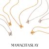 MamacitaSlay Classic 316L Stainless Steel Letter Necklace Waterproof 18K Gold Plated Jewelry Women's Elegant Neck Jewelry Gift