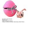 Easter Egg Ornament with Hidden Felt Animal Toy Handmade Lace-up Egg with Animal Inside Desktop Decoration Easter Holiday Party Favors