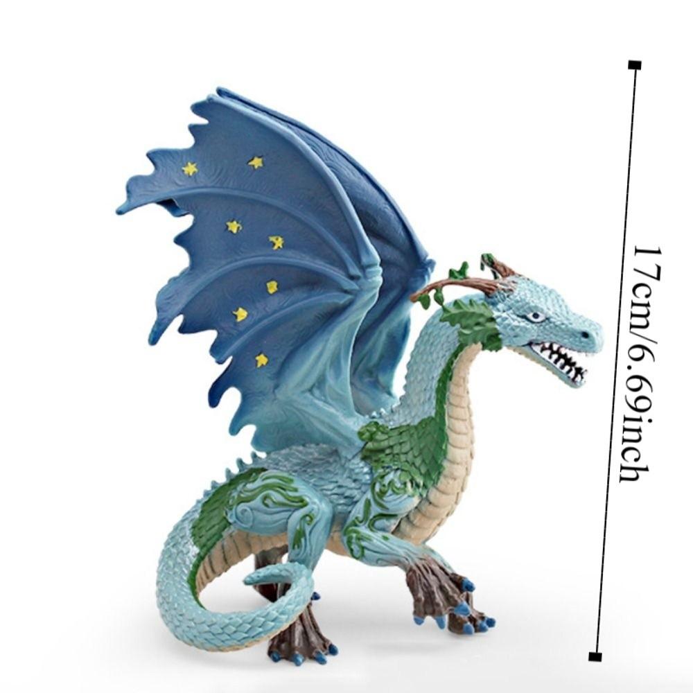 Handmad Myth Dragon Figures Simulation Warcraft Dragon Animal Model  Desktop Decorative