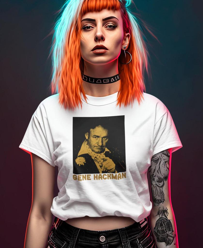 Gene Hackman T-Shirt: 70s-80s Hollywood Icon, Retro Cinema Gift
