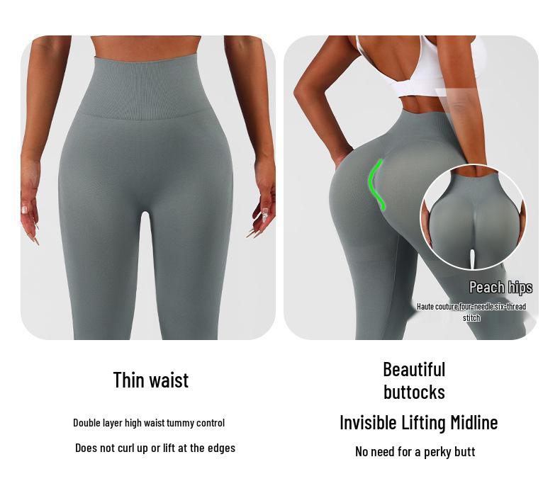 Solid Color High Waist Yoga Leggings - Slim Fit, Flared, Body Shaping, Quick Dry, Casual Fitness Sports Pants