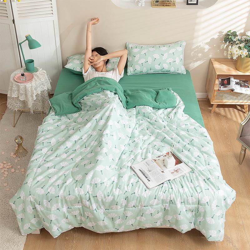 Милое тонкое одеяло с цветочным принтом высокого качества — фото 11