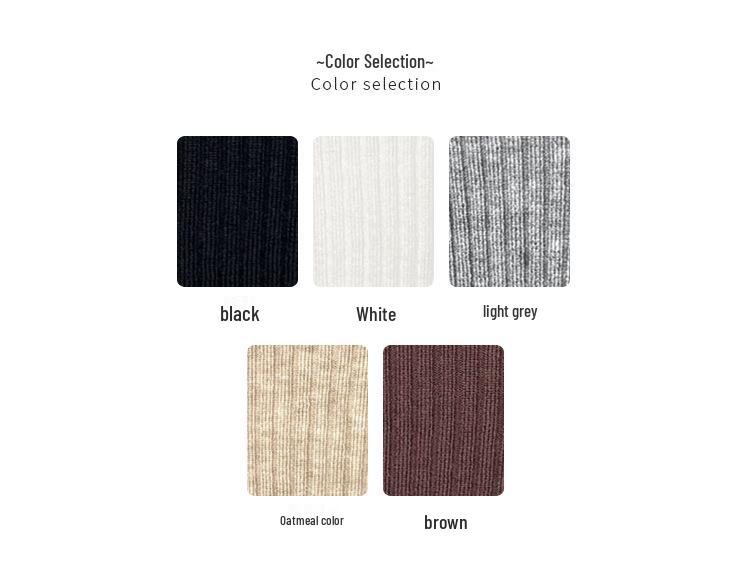 Slim Pure Desire Style Feminine Knit Vest with Half-High Collar