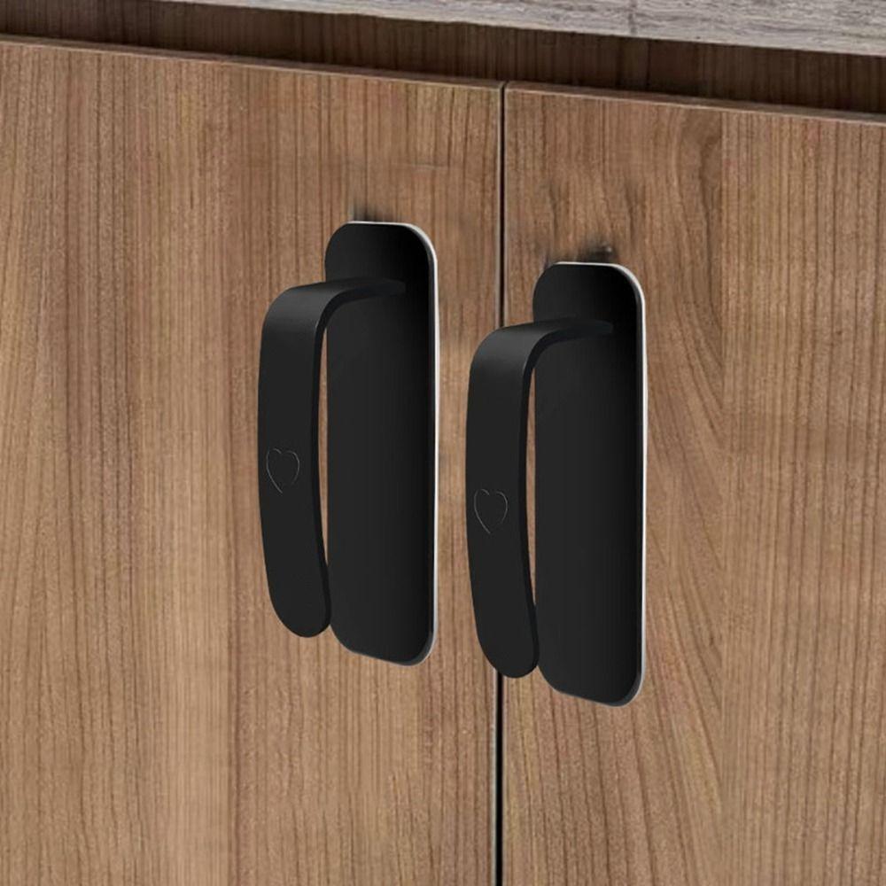 New ABS Door Handle Hardware Self-Adhesive Door Knob Multifunctional Punch-free Door Handlebar Kitchen