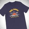 Retro 70s Camping T-Shirt: Think Outside - California Hiker Gift