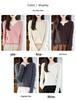 Women's Slim Fit Pure Wool Round Neck Cardigan - 2025 Autumn/Winter Collection