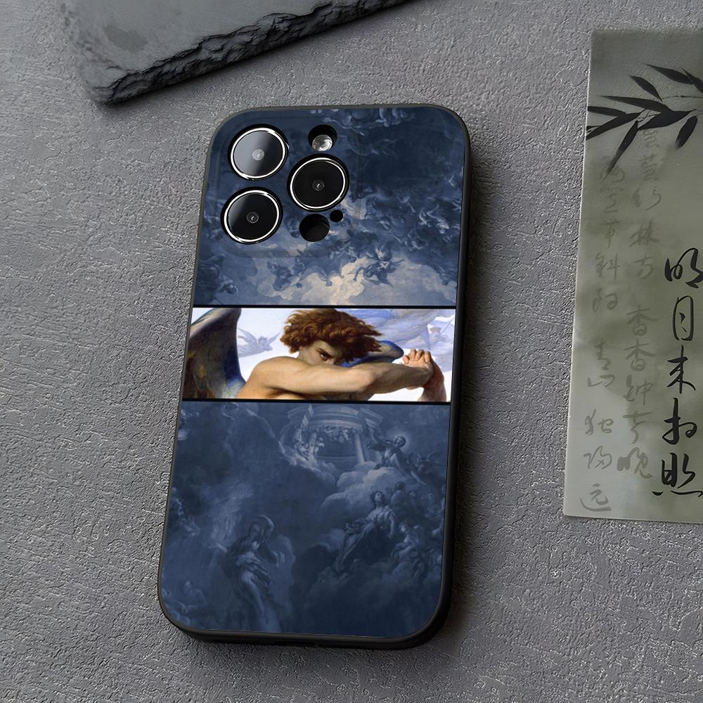 

Падший ангел Александр Кабанель Чехол для телефона Funda Для Iphone 13 17 16 11 15ProMax 14 12 Pro Xs Max Mini Xr X 7 8 6 6s Plus Чехлы iPhone 16 Plus