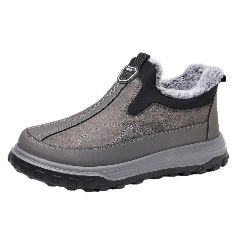 Winter Men's Cotton Shoes Waterproof Anti Slip Winter with Thick Fleece Warm Cloth Shoes Men's Snow Boots Plus Size 38-46