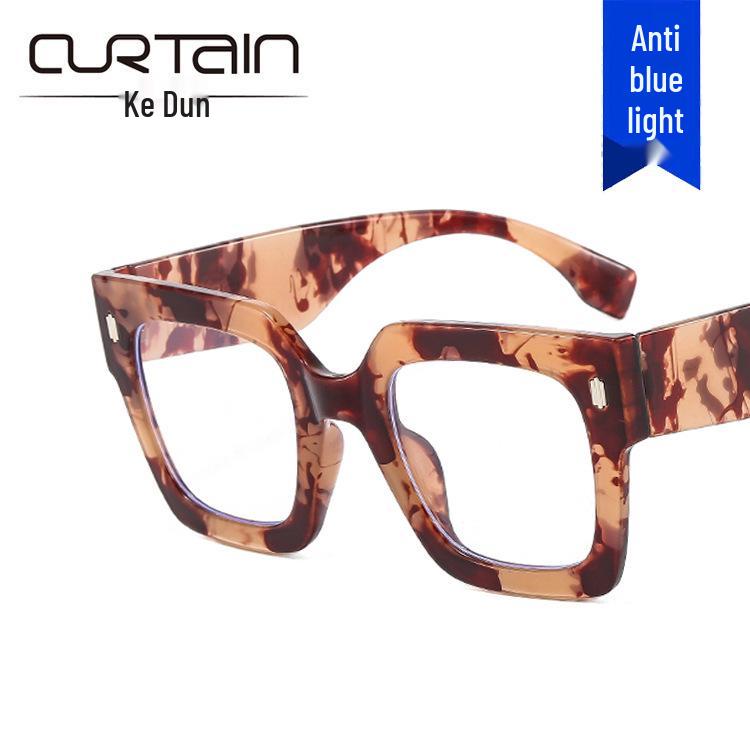 2022 European & American Style Anti-Blue Light Large Frame Glasses