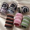 15pcs/set Braided Twisted Elastic Hair Band Cans Packaging Rubber Bands Fashion Hair Ties