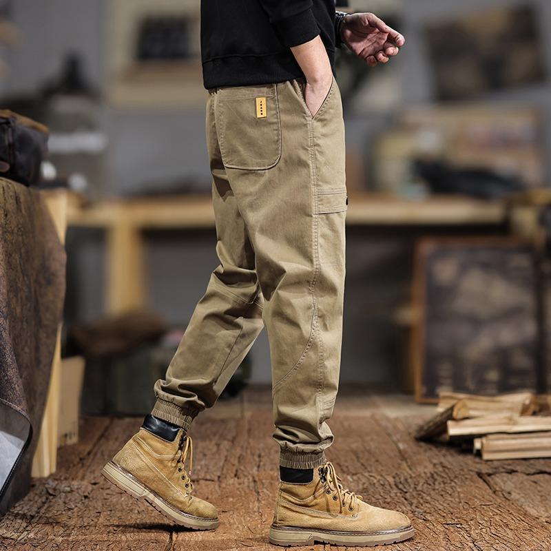 Autumn Overalls Men's Loose Large Size Trendy Casual Pants Multi-pocket Leggings