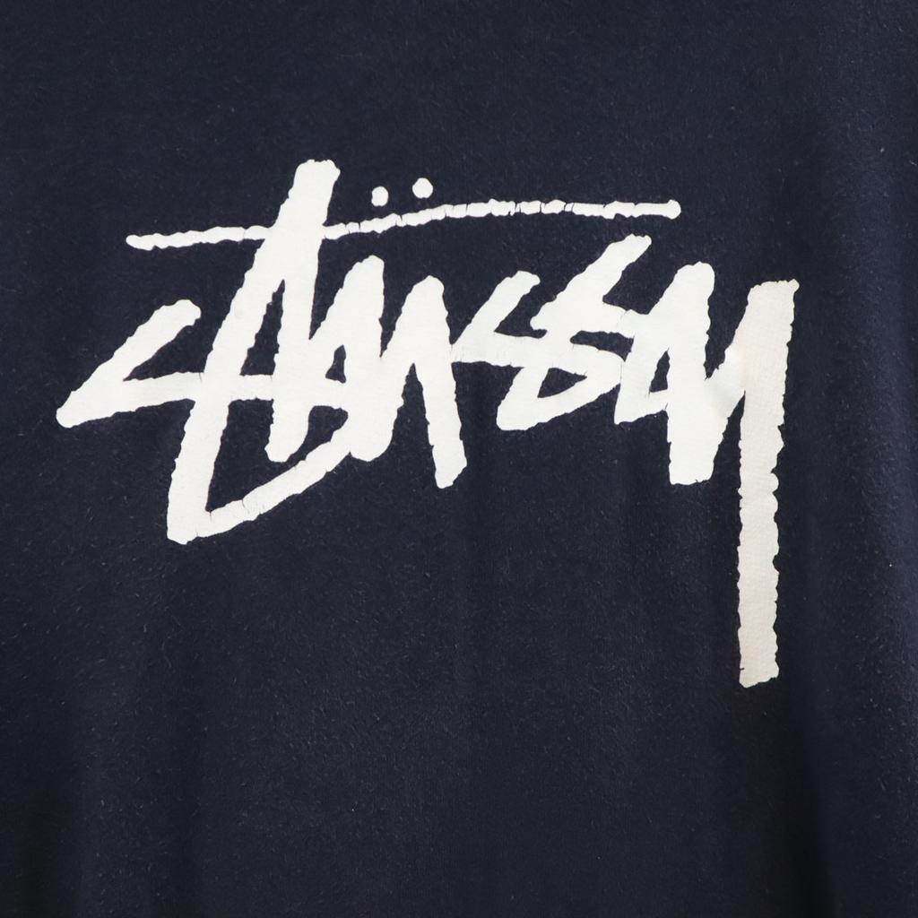 STUSSY Short sleeve Parker Navy Back brushed Women Used