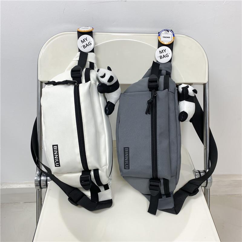 Modna unisexowa torba crossbody na klatkę piersiową i biodrowa do użytku codziennego, sportowego lub studenckiego