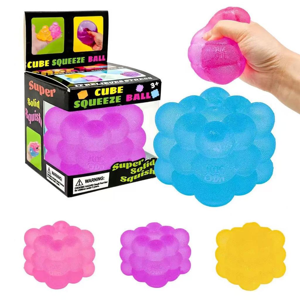 Rubik'S Cube Pinch Le Tpr Maltose Honeycomb Ice Cube Geometry Frosted Sense Decompression Toy