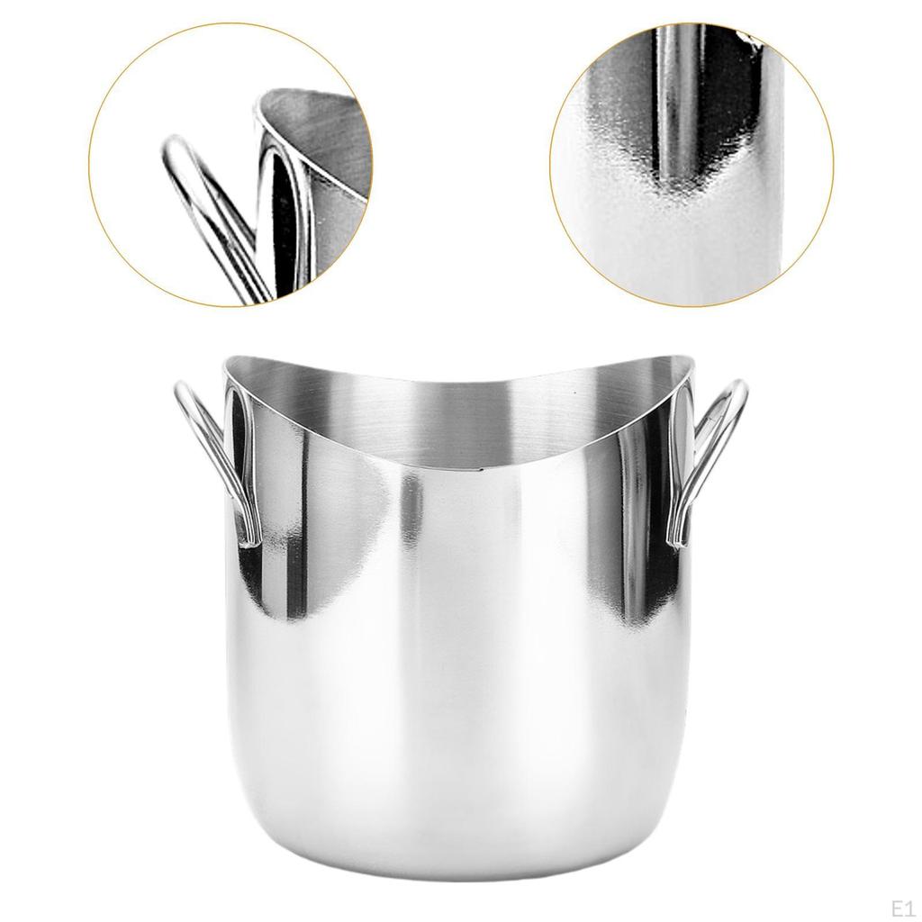 Stainless Steel Ice Bucket,Champagne Bucket with Handle,Sturdy,Drink Tub Wine Chiller for