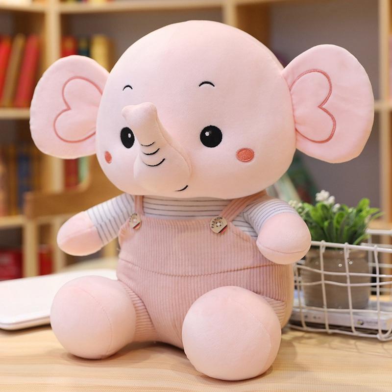 23cm-55cm Kawaii Elephant Plush Animal Toys Kids Soft Stuffed Elephant Doll Baby Appease Toys Home Decor Children Birthday Gifts
