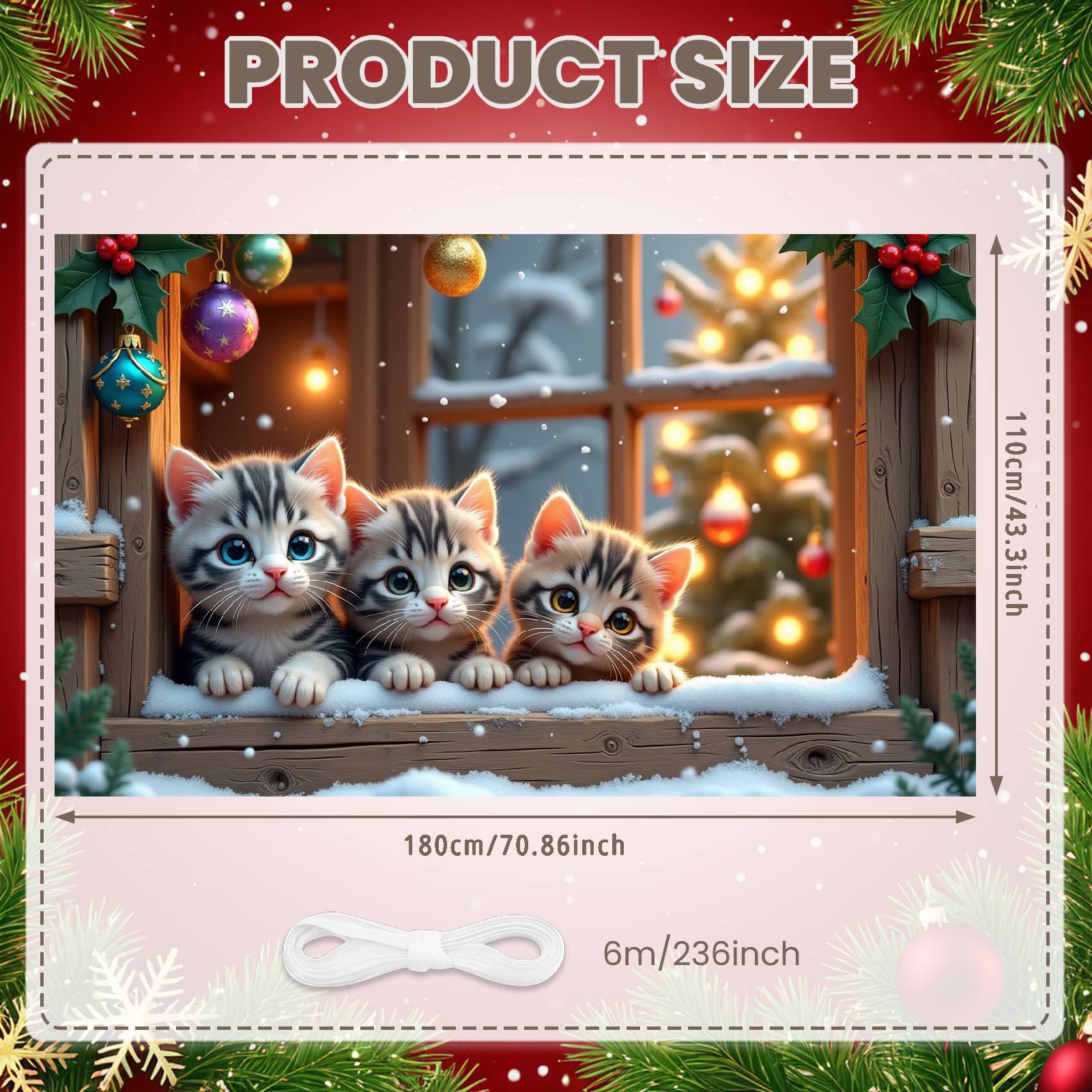Winter Scene Banner Winter Snowflakes Xmas Background Holiday Festive Background Warm Lighting Christmas Decor Display For Xmas