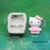 Silicone Molds: KT Cat & Little White Rabbit for Chocolate, Fondant, Cake, Resin DIY