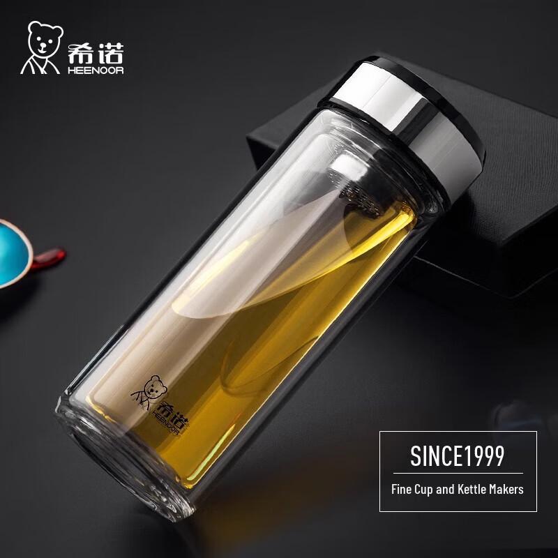 Heenoor Double-Layer Glass Tea & Travel Mug