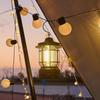 Camping Lantern USB Rechargeable Battery Powered Retro Camping Light Waterproof Hanging LED Tent Lamp for Hiking Fishing