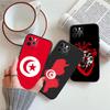 IK72 Tunisian Flag Passport Shell Phone Case for Samsung Galaxy Note 10 20 S23 S24 S25 Ultra FE Plus Edge Lite A02S A35 A07 A17