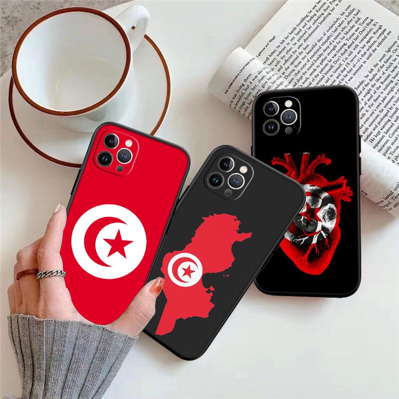IK72 Tunisian Flag Passport Shell Phone Case for Samsung Galaxy Note 10 20 S23 S24 S25 Ultra FE Plus Edge Lite A02S A35 A07 A17