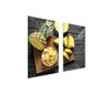 GLAS-KOCHFELD-SCHUTZPLATTE 75x52 ANANAS