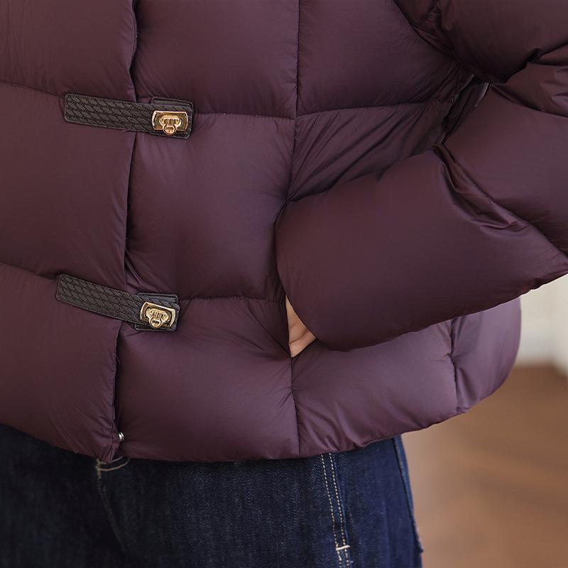 Maternity Soft Hooded Down Jacket for Women, Thick Warm Puffer Coat for Middle-Aged and Elderly